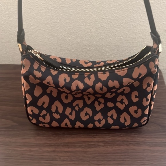Kate Spade Leopard Print SAM Shoulder Bag - Black and Brown - Picture 6 of 6